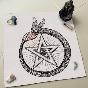 Ouroboros Decorative Altar Cloth