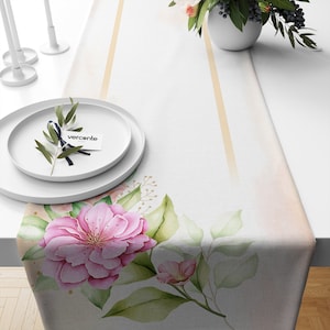 Spring Flowers Decorative Table Runner
