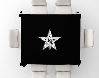 Alchemy Eliphas Levi Pentagram Decorative Table Cloth