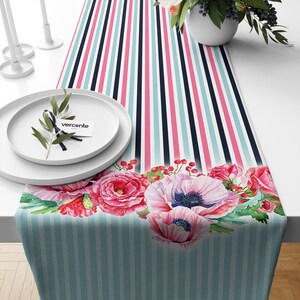 Spring Flowers Decorative Table Runner
