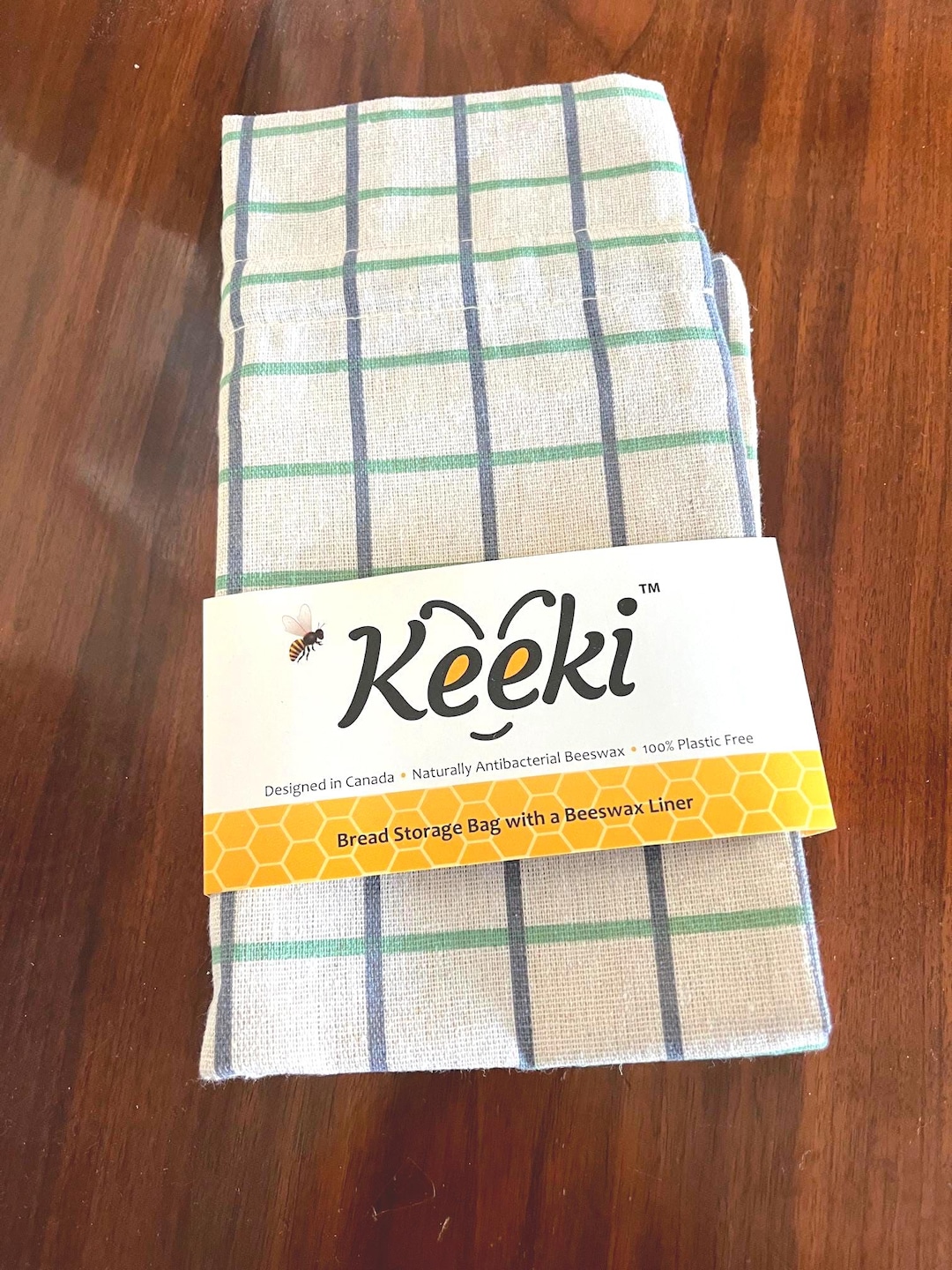 Keeki Longer Original Keeki Bag - Beeswax Lined Linen Bag - Etsy