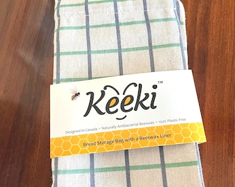 Bolsa Keeki Original Mais Longa - bolsa de linho forrada com cera de abelha