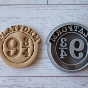 Plataforma 9 3/4 Cortador Harry Potter / Cortador de Argila Polímera / Cortador Arcilla Polimerica