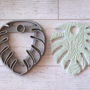 Coupe-pâte feuille de Monstera : fabrication de bijoux en pâte polymère