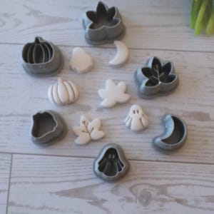 Spooky Fall Bead Cutter ( set of 6)  / Polymer Clay Cutter