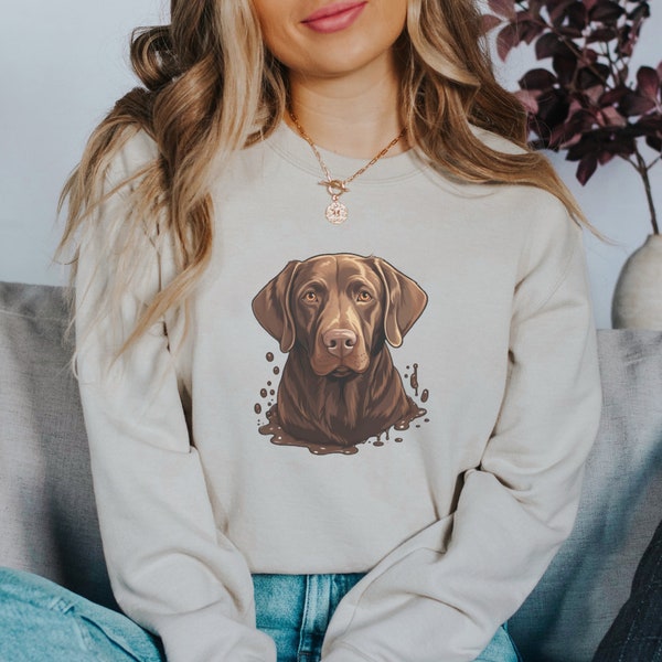 Brown Lab Sweatshirt, Chocolate Lab, Brown Lab Gifts, Dog Mom Sweater, Dog Lover Gift, Dog Mama, New Dog Owner, Pet Lover Shirt, Presents