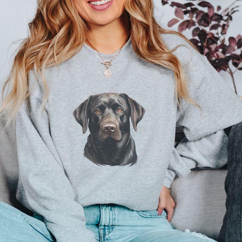Black Lab Sweatshirt Black Lab Gifts Dog Mama Sweater Black - Etsy
