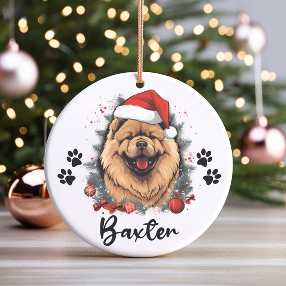 Chow Chow Ornament Chow Chow Gifts Chow Chow Custom Gift Personalized Christmas Ornament Dog Lovers Gifts Dog Mom and Dad Holiday Etsy