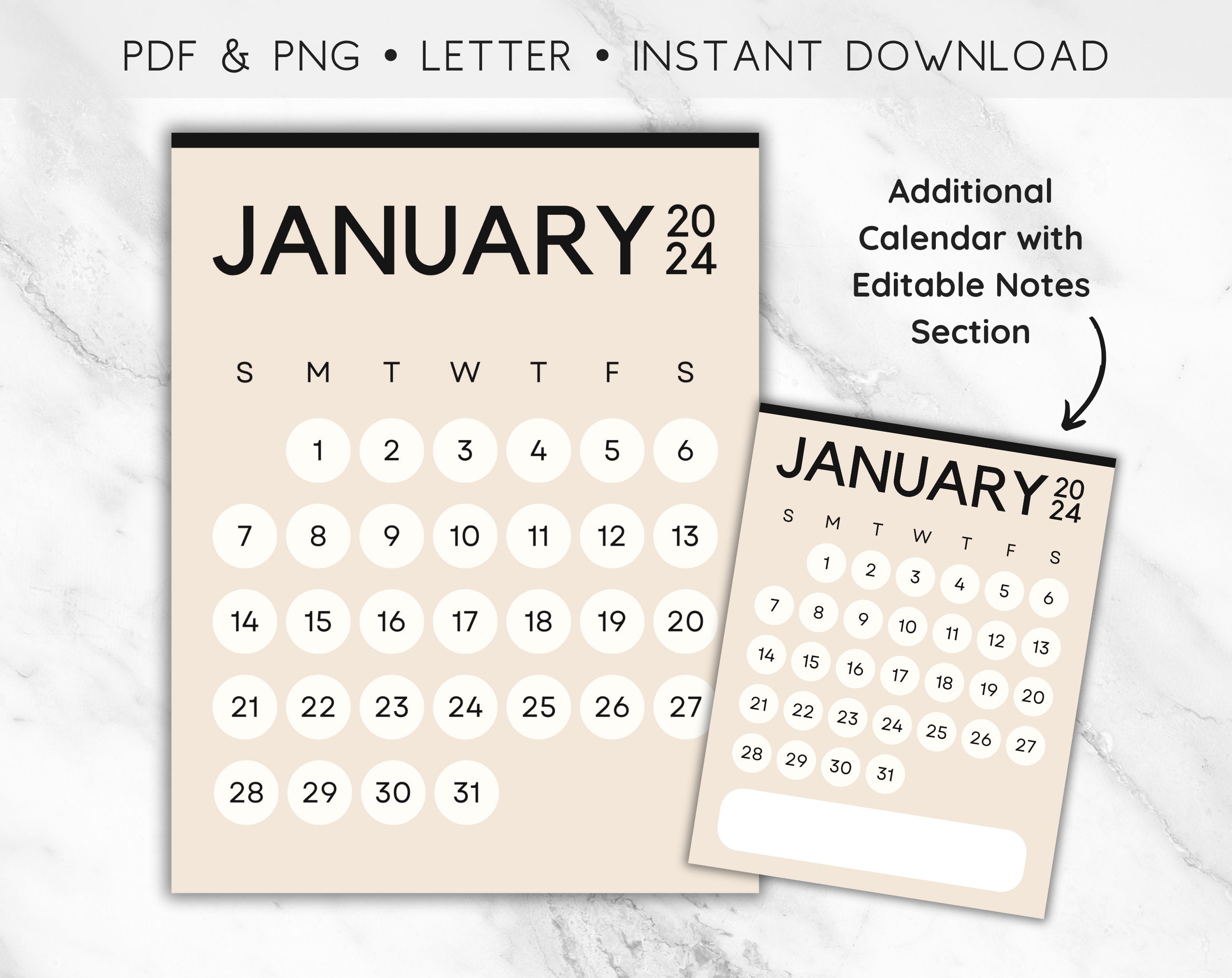 Preppy January 2025 Calendar Natka Winnah