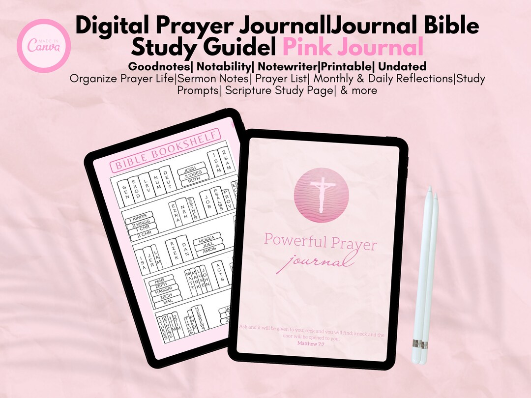 Digital Prayer and Bible Study Journal | Christian Planner (digital ...