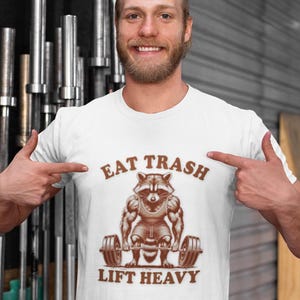 Funny Workout T-Shirt, Gym Shirt for Weightlifters, Fitness Gift, Unisex Gym Tee, Cartoon Fitness Apparel