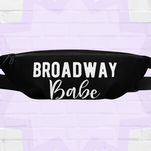 Sac banane Babe Broadway, cadeau de demoiselle d'honneur, Lower Broadway Nashville, sac ceinture, sac à bandoulière, cadeau d'enterrement de vie de jeune garçon, ensembles assortis