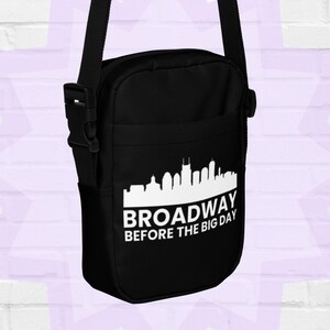 Broadway antes del bolso bandolera del gran día, horizonte de Nashville Tennessee, bolso de cinturón, paquete de fanny, bolso de cabestrillo, regalo de despedida de soltero o soltera
