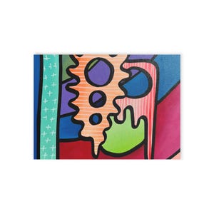 Postcard, Colorful Holiday Cards for Festive Celebrations, Unique Greeting Cards, One-Sided Printed Cards, Artistic Holiday Greetings