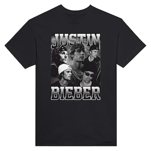 Justin Bieber Rosa shocking Stile college T shirt girocollo unisex pesante Etsy Italia