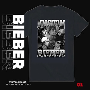 Justin Bieber Varsity Rapper Tee - Heavyweight Unisex Crewneck T-shirt