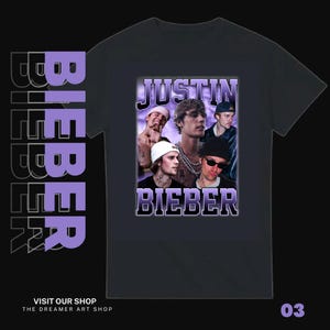 Justin Bieber Varsity - Light Purple - Heavyweight Unisex Crewneck T-shirt