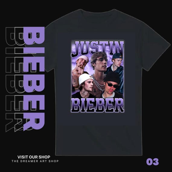 Justin Bieber Varsity - Light Purple - Heavyweight Unisex Crewneck