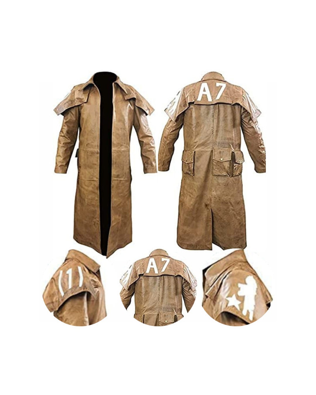 Battle Fallout Coat Cosplay Costume Trench Overcoat A7 Vegas - Etsy