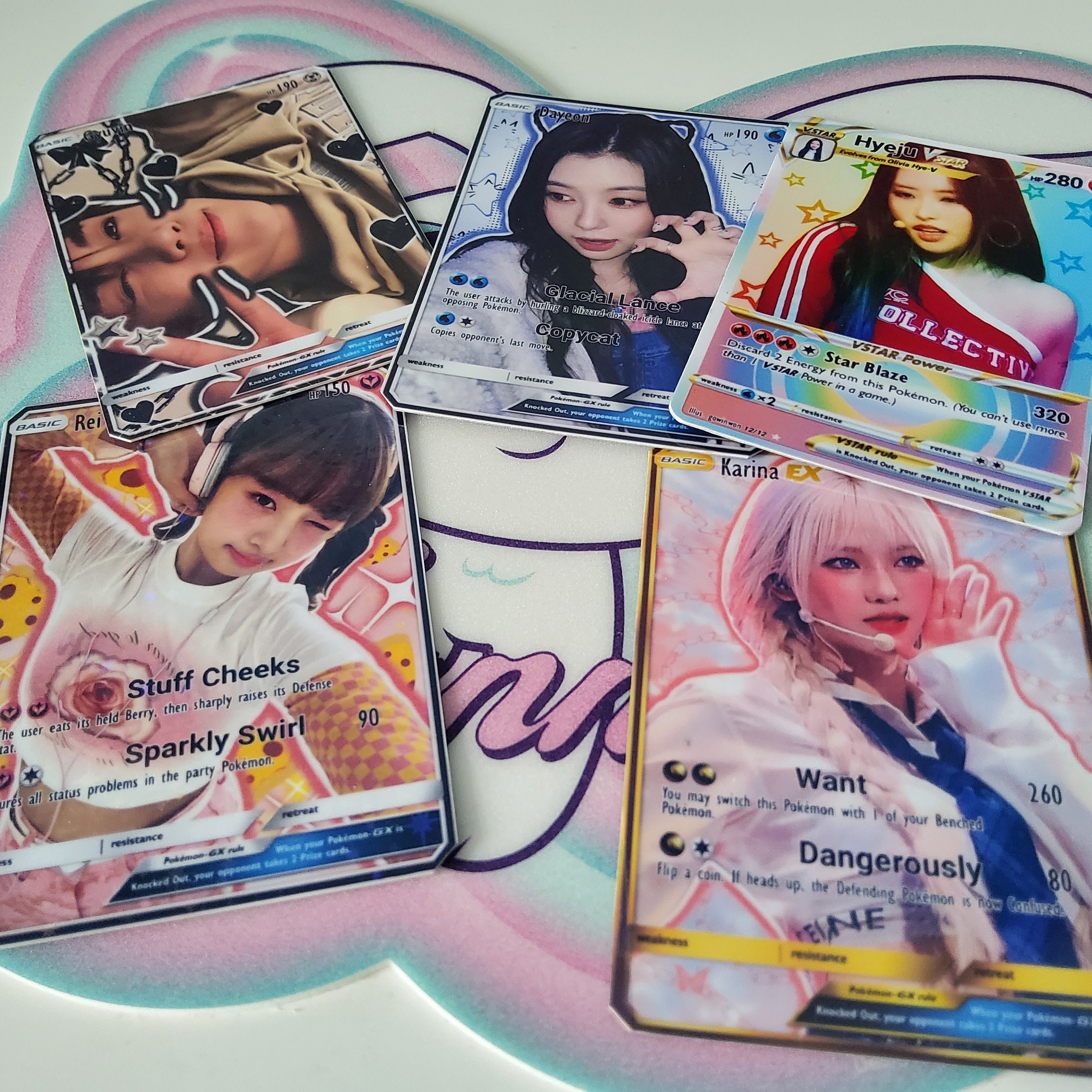 DIGITAL Kpop Pokemon Cards Kep1er Aespa Loona Ive Zerobaseone - Etsy