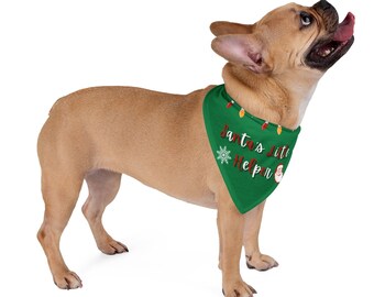 Santa's Little Helper Christmas Dog Bandana