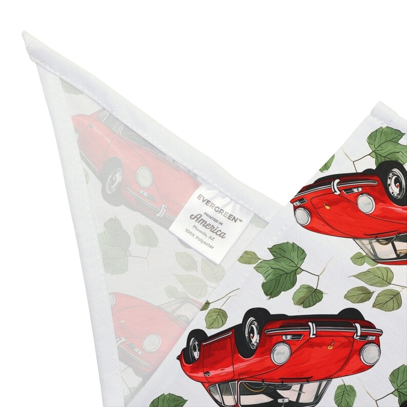 Vintage Red Porsche Bandana image 9