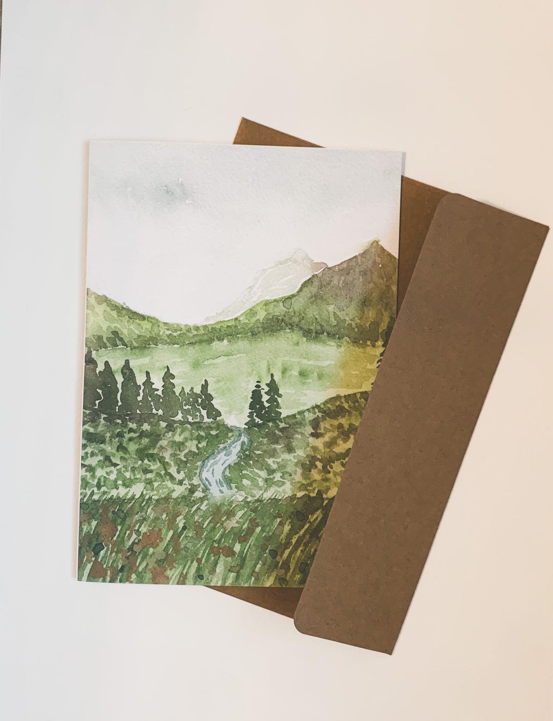 Watercolor Glacier National Park Greeting Card Pack of 5 or 10 - Etsy