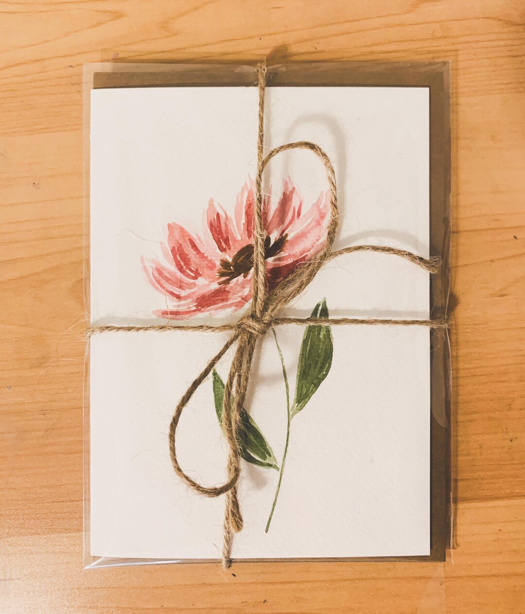 Watercolor Original Floral Greeting Card - Etsy