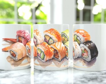 Japanese Mug - Sushi Mug - Coffee Mug - Tea Mug