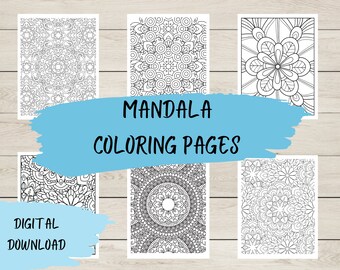 Kolorowanki Mandala | Kolorowanki dla dorosłych i dzieci | 70 Mandali do Wydrukowania