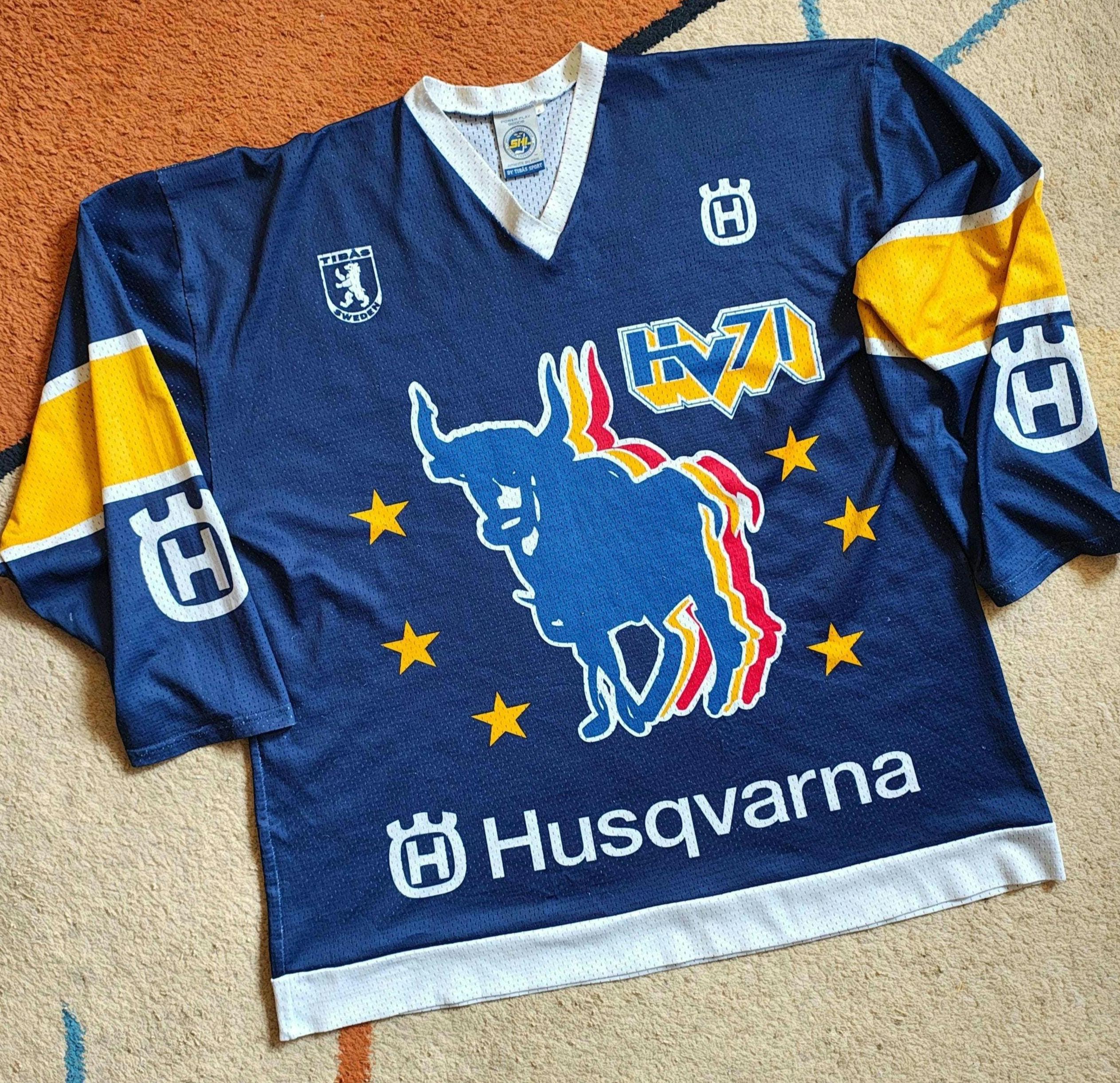 RARE HV71 Sweden Ice Hockey Jersey 90s SHL Tibås Sport | Husqvarna