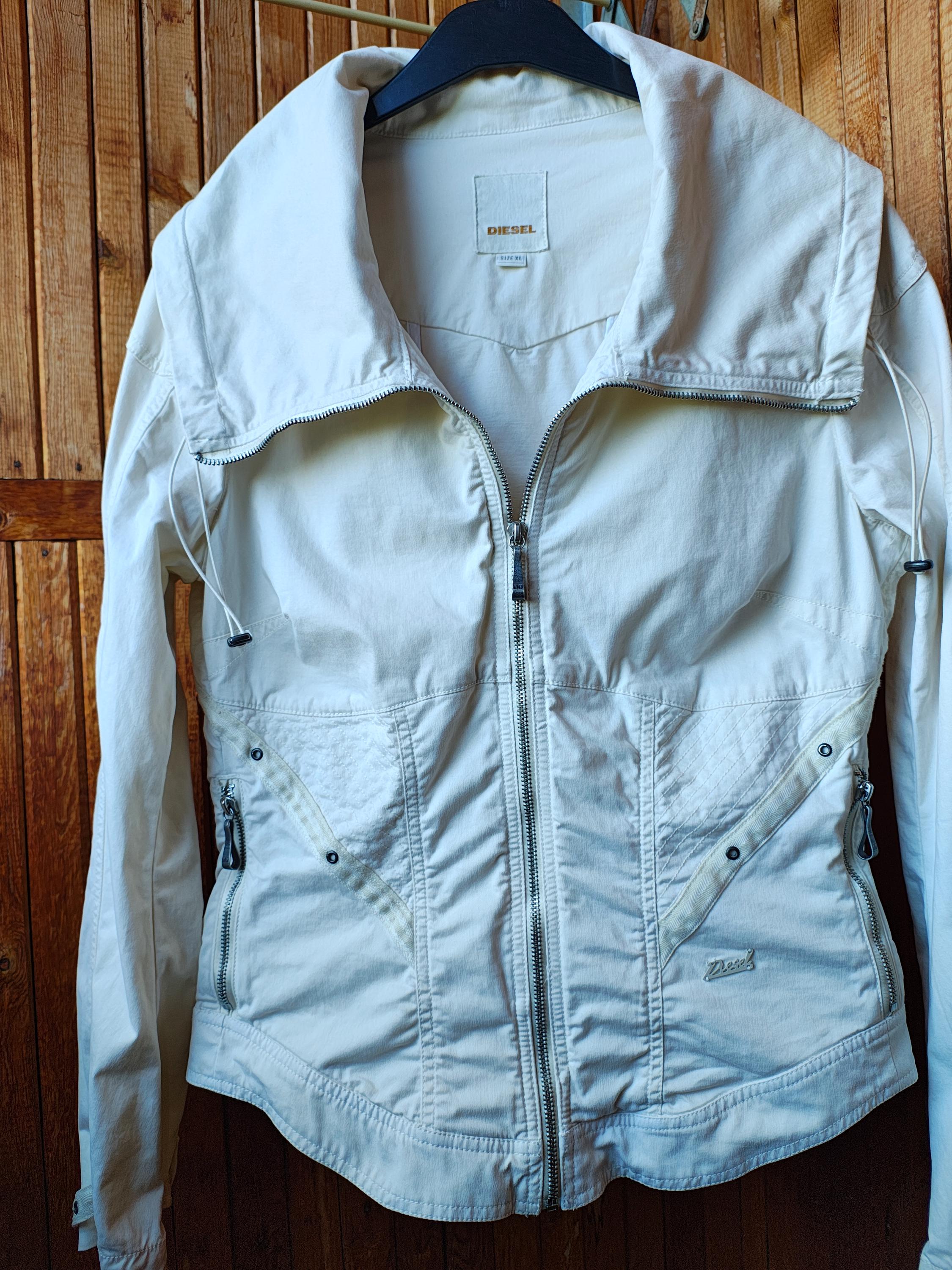 RARE Vintage Diesel Archive Avant-garde Women's White Bomber