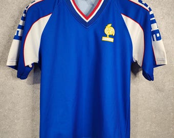 Seltenes Vintage-Fußballtrikot aus den 1990er Jahren, Herrengröße S, Retro-Sportswear, hergestellt in Italien.