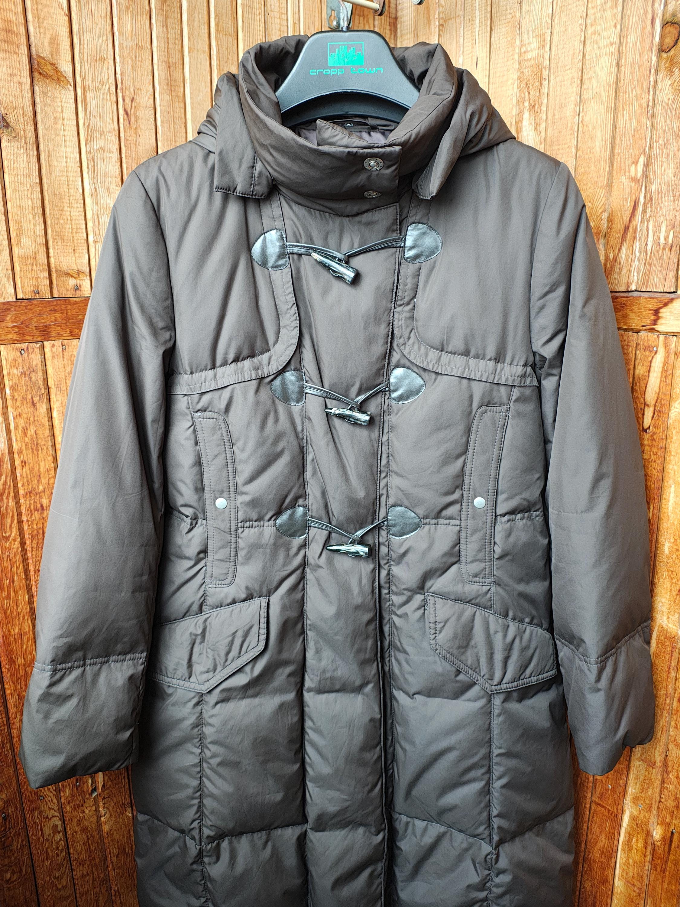 Y2K Christian Berg Stockholm Brown Puffer Coat Women Size 38 M