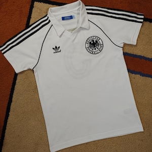 SÄLLSYNT 1981 Reproduktion Adidas Originals Trefoil #5 Backenbauer Herr Storlek S Fotbollströja Adidas 011' Originals VTG Retro Style