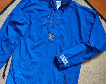 VTG RARE Kentucky University Wildcats Nylon Jacket Windbreaker Men's Size Medium 1980-90s Retro Sport University Hoodie Made in Taiwan