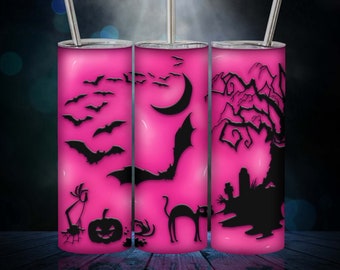 Inflated Sublimation Design 3D Tumbler Wrap 20 Oz Skinny Tumbler ...