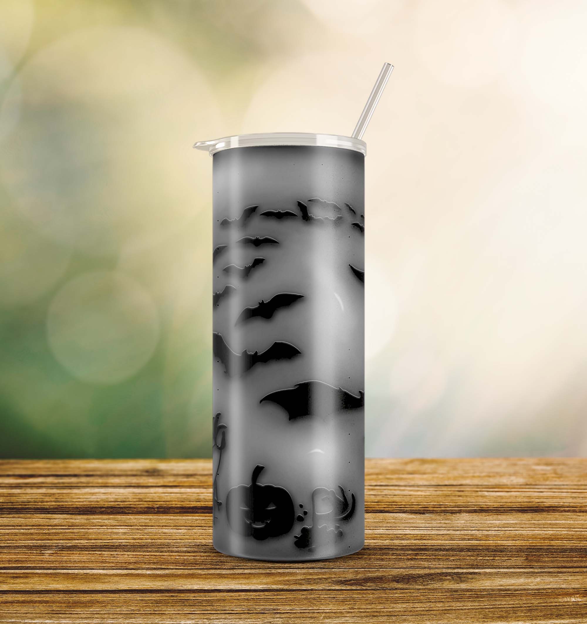Inflated Sublimation Design 3D Tumbler Wrap 20 Oz Skinny Tumbler ...