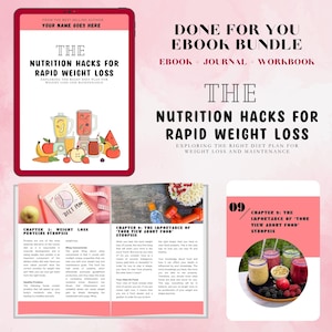Nutrition Ebook Hacks Done for Program ,Workbook ,Ebook | Content for Nutrition Coach, Rapid Weight Loss Coach, Health Coaches,Fitness Coach