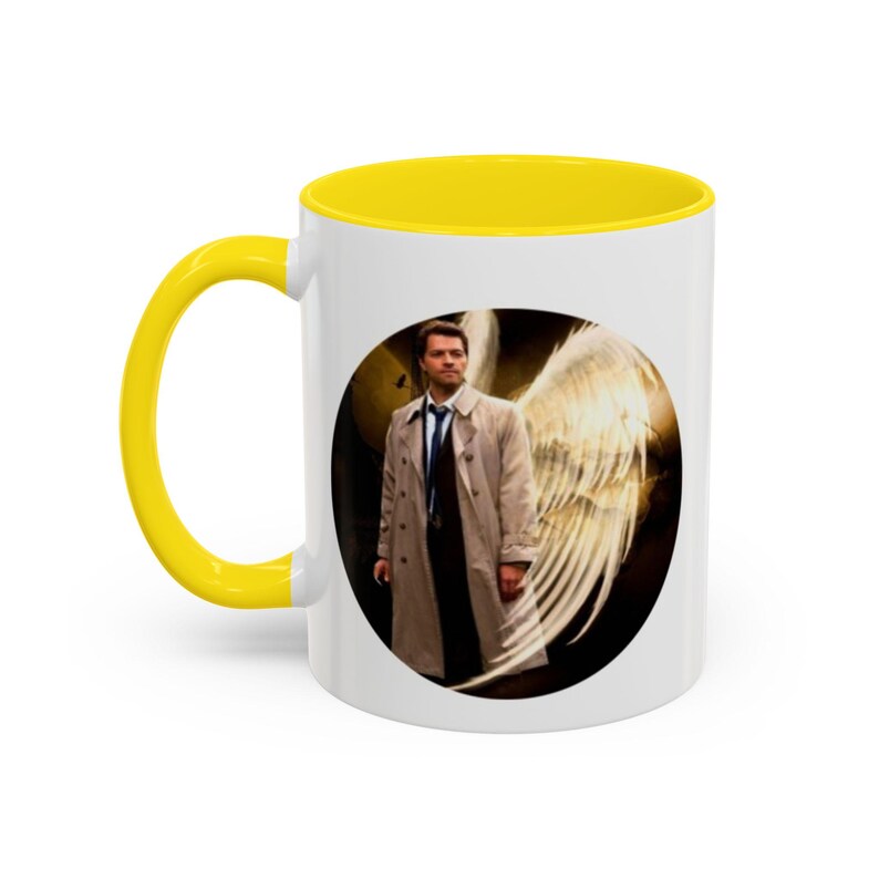 Supernatural Castiel Angel Coffee Mug: Vibrant Fan Art Drinkware image 7