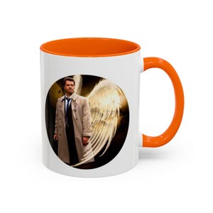 Supernatural Castiel Angel Coffee Mug: Vibrant Fan Art Drinkware image 8