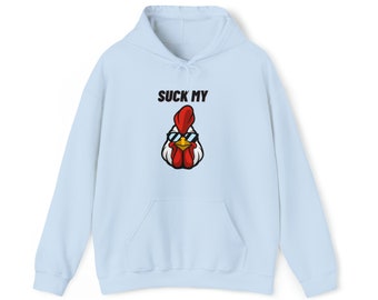 Funny Rooster Graphic Hoodie, Gag Gift for Him
