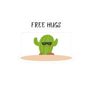 Cactus Stickers - Funny Cactus Lover Gift Plant Sticker Pack, Succulent Decals, Desert Plant Decor, Prickly Pear Sticker Set, Botanical