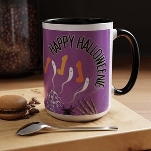 Halloween Coffee Mug, Halloween Gift Ceramic Mug, Halloween Unique Funny Mug, Cute Ghost Mug