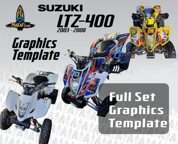 Suzuki LTZ 400 2004-2008 ATV Quad Graphics Template – TemplateMoto