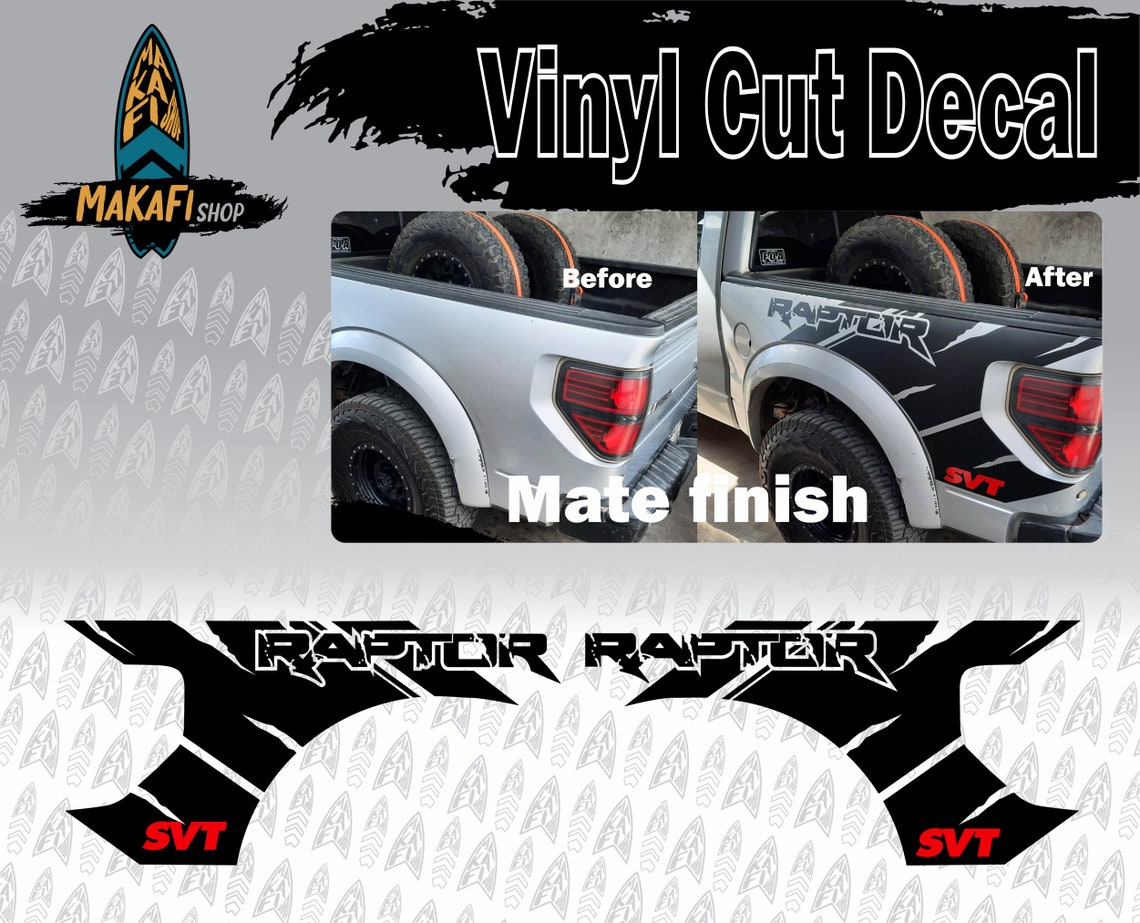 2010 - 2014 Raptor SVT Decals Truck Decals Black Matte - Etsy