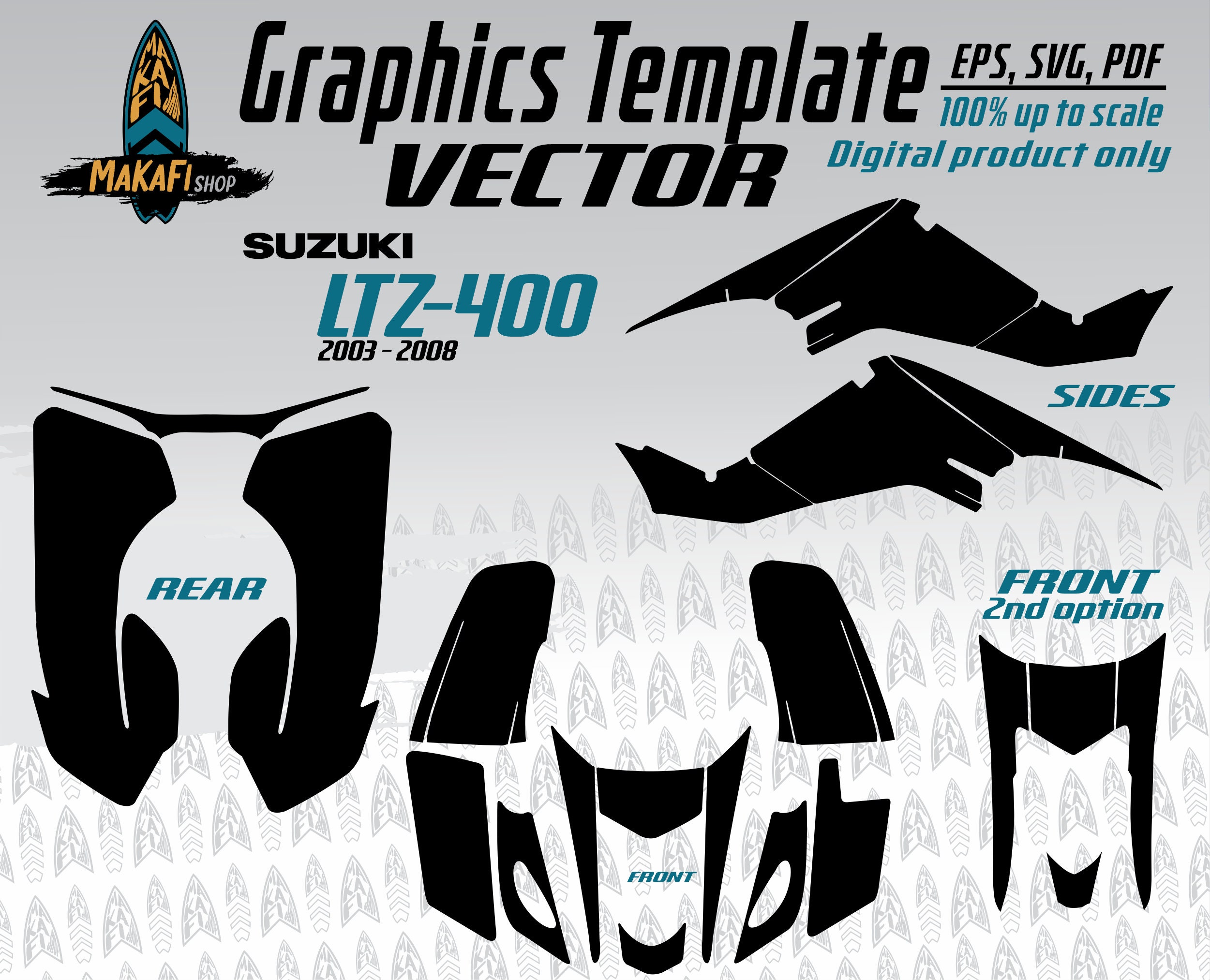 LTZ 400 - Graphics Template 2003 - 2008 - Etsy