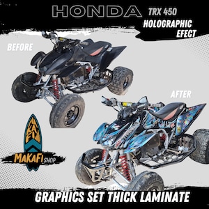 Holographics HONDA TRX 450 Graphics KIT Thick Laminate