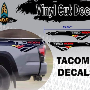 Vinyl Cut decals - Tacoma stickers matte finish