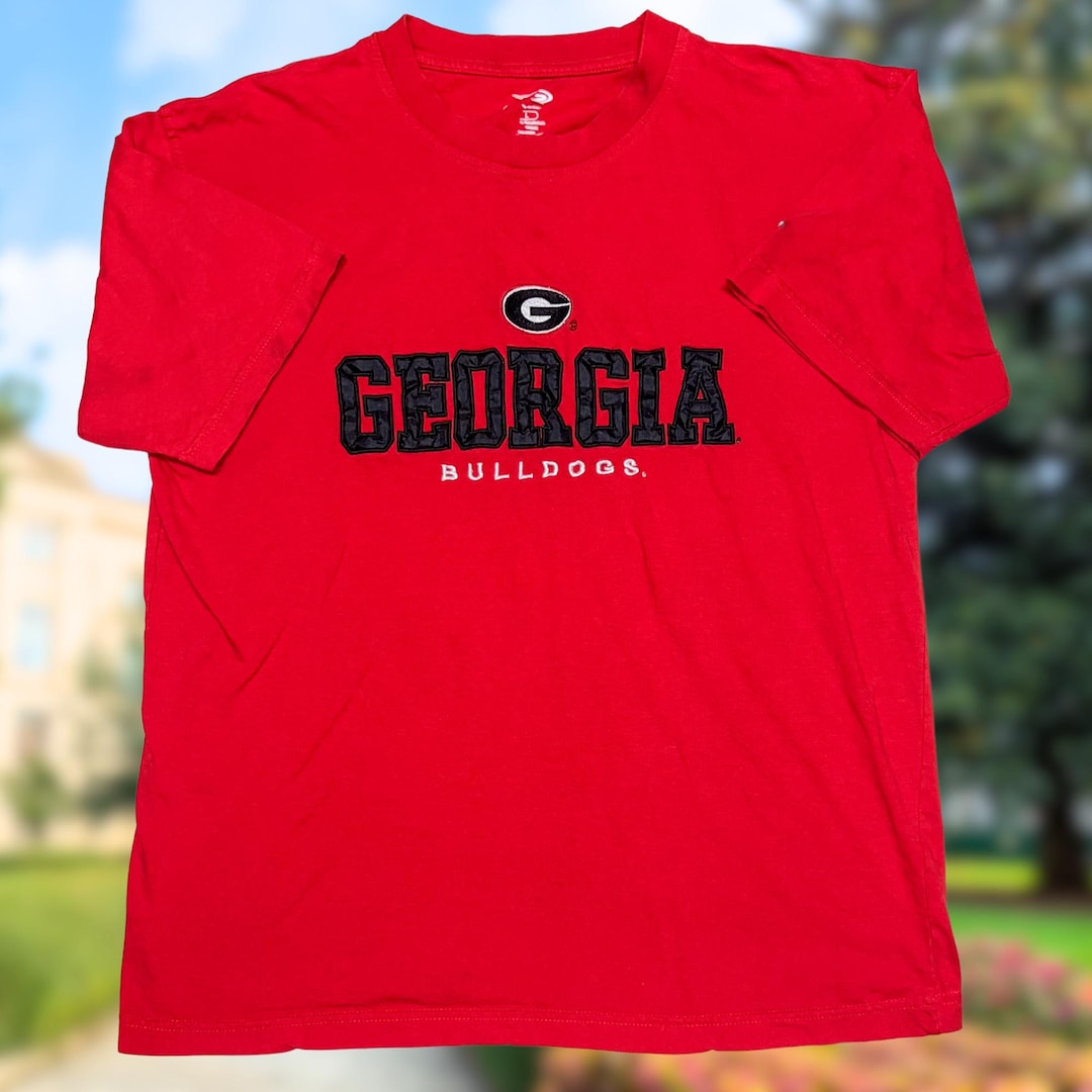 Bulldogs Vintage UGA University Of Georgia Ferro Ricamato Su Toppa 2,25